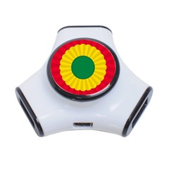 National Cockade Of Bolivia 3-port Usb Hub by abbeyz71