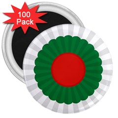 National Cockade Of Bulgaria 3  Magnets (100 Pack) by abbeyz71