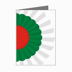 National Cockade Of Bulgaria Mini Greeting Card by abbeyz71