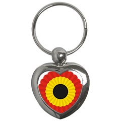 National Cockade Of Belgium Key Chain (heart) by abbeyz71