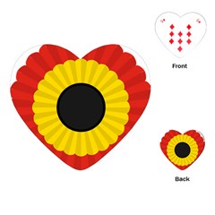 National Cockade Of Belgium Playing Cards Single Design (heart) by abbeyz71