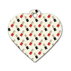 Nail Manicure Dog Tag Heart (two Sides) by SychEva