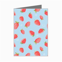 Strawberry Mini Greeting Card by SychEva