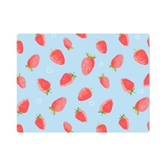 Strawberry Premium Plush Fleece Blanket (mini)