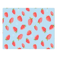 Strawberry Premium Plush Fleece Blanket (large)