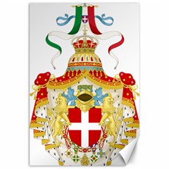 Coat Of Arms Of The Kingdom Of Italy (1890)h Canvas 20  X 30  by abbeyz71
