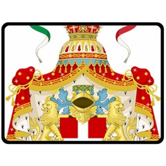 Coat Of Arms Of The Kingdom Of Italy (1890)h Fleece Blanket (large) by abbeyz71