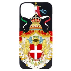 Coat Of Arms Of The Kingdom Of Italy (1890)h Iphone 14 Plus Black Uv Print Case by abbeyz71