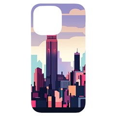 New York Skyline Cityscape Nyc New York City Landmark Iphone 14 Pro Max Black Uv Print Case by Jancukart