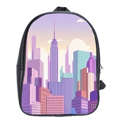 New York Skyline Cityscape Nyc New York City School Bag (xl) by Jancukart