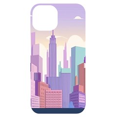 New York Skyline Cityscape Nyc New York City Iphone 14 Black Uv Print Case by Jancukart