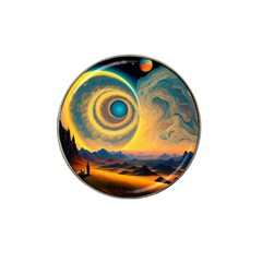 Surrealist Fantasy Dream Moon Space Hat Clip Ball Marker (4 Pack) by Jancukart