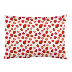 Watercolor Strawberry Pillow Case (two Sides) by SychEva