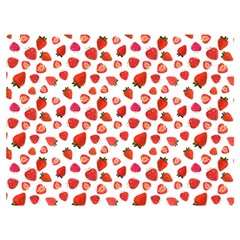 Watercolor Strawberry Premium Plush Fleece Blanket (extra Small) by SychEva