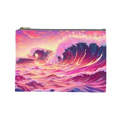 Waves Ocean Sea Tsunami Nautical 5 Cosmetic Bag (large) by Jancukart