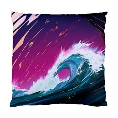 Tsunami Waves Ocean Sea Nautical Nature Water Unique Standard Cushion Case (two Sides) by Jancukart