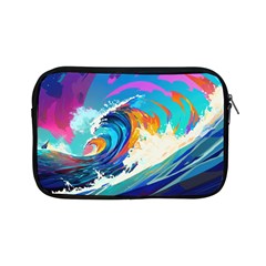 Tsunami Waves Ocean Sea Nautical Nature Water Art Apple Ipad Mini Zipper Cases by Jancukart