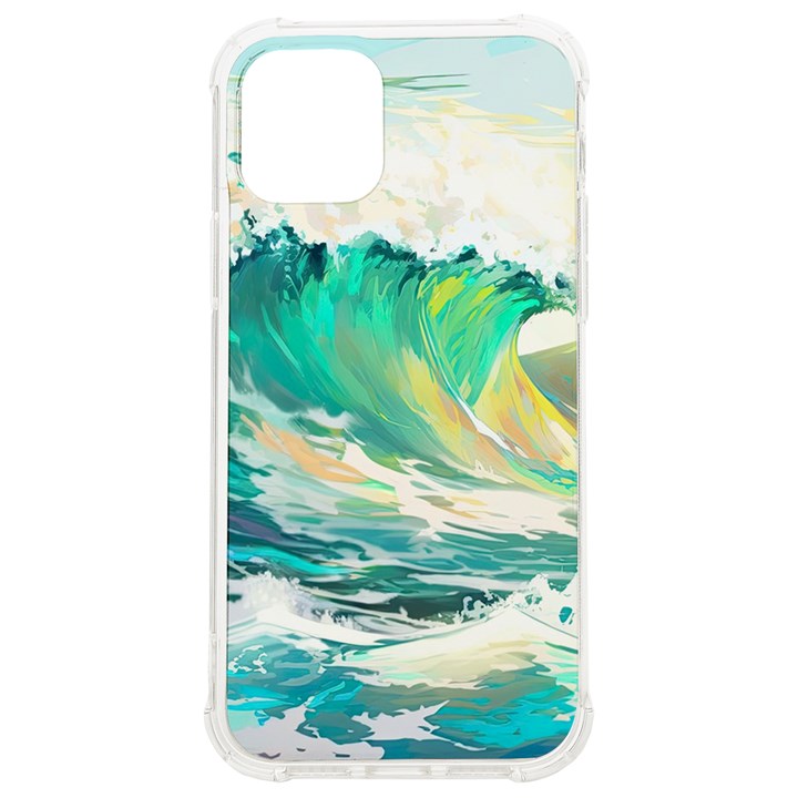 Waves Ocean Sea Tsunami Nautical 90 iPhone 12/12 Pro TPU UV Print Case
