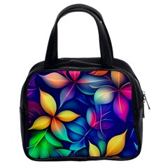 Ai Generated Artwork Leaves Nature Pattern Classic Handbag (two Sides) by Jancukart