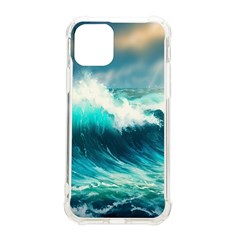 Waves Ocean Sea Tsunami Nautical Blue Iphone 11 Pro 5 8 Inch Tpu Uv Print Case by Jancukart