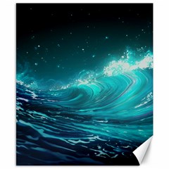 Tsunami Waves Ocean Sea Nautical Nature Water 7 Canvas 8  X 10  by Jancukart