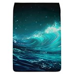 Tsunami Waves Ocean Sea Nautical Nature Water 7 Removable Flap Cover (L) Front