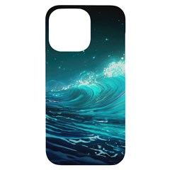 Tsunami Waves Ocean Sea Nautical Nature Water 7 Iphone 14 Pro Max Black Uv Print Case by Jancukart