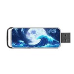 Waves Ocean Sea Tsunami Nautical 7 Portable USB Flash (Two Sides) Back