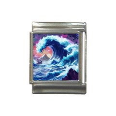 Storm Tsunami Waves Ocean Sea Nautical Nature Italian Charm (13mm) by Jancukart