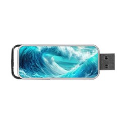 Tsunami Waves Ocean Sea Nautical Nature Water Tidal Portable Usb Flash (two Sides) by Jancukart