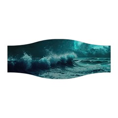 Waves Ocean Sea Tsunami Nautical 2 Stretchable Headband by Jancukart