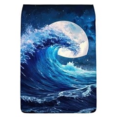 Tsunami Waves Ocean Sea Nautical Nature Water Moon Removable Flap Cover (l) by Jancukart