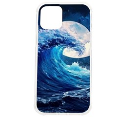 Tsunami Waves Ocean Sea Nautical Nature Water Moon Iphone 12 Pro Max Tpu Uv Print Case by Jancukart