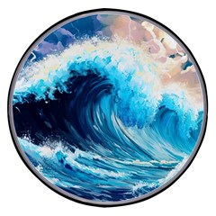 Tsunami Waves Ocean Sea Nautical Nature Water Arts Wireless Fast Charger(black) by Jancukart