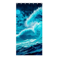 Waves Ocean Sea Tsunami Nautical 3 Shower Curtain 36  X 72  (stall)  by Jancukart