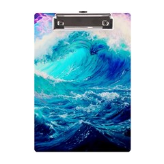 Tsunami Waves Ocean Sea Nautical Nature Water Nature A5 Acrylic Clipboard