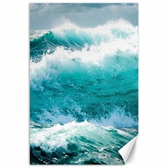 Waves Ocean Sea Tsunami Nautical 4 Canvas 24  X 36 