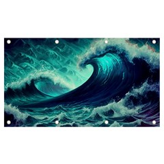 Waves Ocean Sea Tsunami Nautical Banner And Sign 7  X 4  by Jancukart