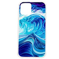 Tsunami Waves Ocean Sea Nautical Nature Abstract Blue Water Iphone 12 Pro Max Tpu Uv Print Case by Jancukart