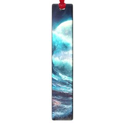 Tsunami Waves Ocean Sea Nautical Nature Water 4 Large Book Marks by Jancukart