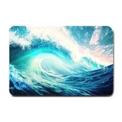 Tsunami Waves Ocean Sea Nautical Nature Water 8 Small Doormat by Jancukart