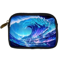 Tsunami Tidal Wave Ocean Waves Sea Nature Water 2 Digital Camera Leather Case