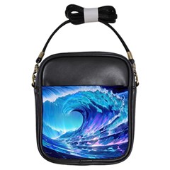 Tsunami Tidal Wave Ocean Waves Sea Nature Water 2 Girls Sling Bag by Jancukart