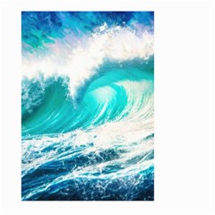 Tsunami Waves Ocean Sea Nautical Nature Water Blue Nature Large Garden Flag (two Sides) by Jancukart