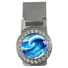 Tsunami Tidal Wave Ocean Waves Sea Nature Water 3 Money Clips (cz)  by Jancukart