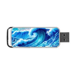 Tsunami Tidal Wave Ocean Waves Sea Nature Water 3 Portable Usb Flash (one Side) by Jancukart