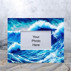 Tsunami Tidal Wave Ocean Waves Sea Nature Water 3 White Tabletop Photo Frame 4 x6 