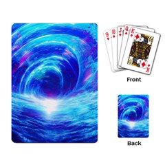 Tsunami Waves Ocean Sea Nautical Nature Water Art Work Playing Cards Single Design (rectangle) by Jancukart