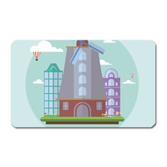 Amsterdam Landmark Landscape Magnet (rectangular)