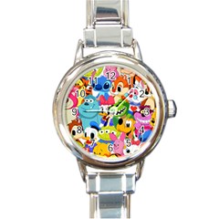 Illustration Cartoon Character Animal Cute Round Italian Charm Watch